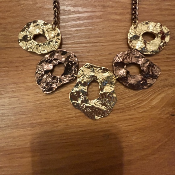 NWT Hope collection necklace and earrings set Gold and copper tones Beautiful - Picture 7 of 10